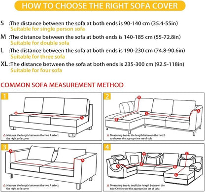 FKELYI Red Christmas Sofa Couch Cover for Indoor Non-Slip Furniture Protector Easy Going Stretch Sofa Slipcover Washable Sofa Slipcovers M