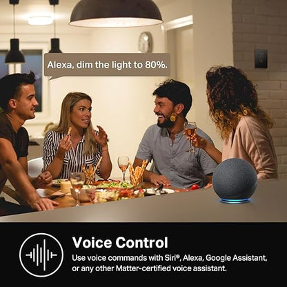Kasa Smart Dimmer Switch HS220, Single Pole, Needs Neutral Wire, 2.4GHz Wi-Fi Light Switch Compatible with Alexa and Google Home, UL Certified, No Hub Required, Black