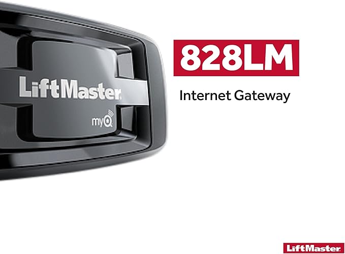 LiftMaster 828LM - Internet Gateway - Only Works with LiftMaster Security+ 2.0 Garage Door Openers - Smart Control for MyQ-Enabled Devices Including Garage Door Openers & Gate Operators
