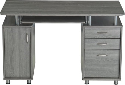 NicBex Laik-DW-00043-DX Desks, 47.5" W x 23.5" D x 30" H, Gray