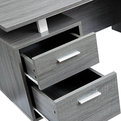 NicBex Laik-DW-00042-DX Desks, 51.25" W x 23.25" D x 29.75" H, Gray