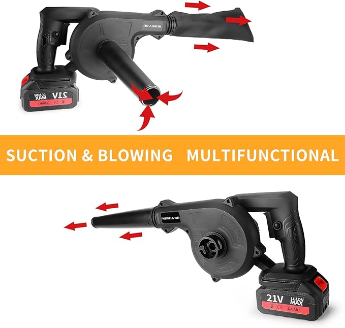 Leaf Blower Cordless with Battery and Charger ，Leaf Blower Electric Lightweight for Lawn Care, Leaves, Garden, Patio