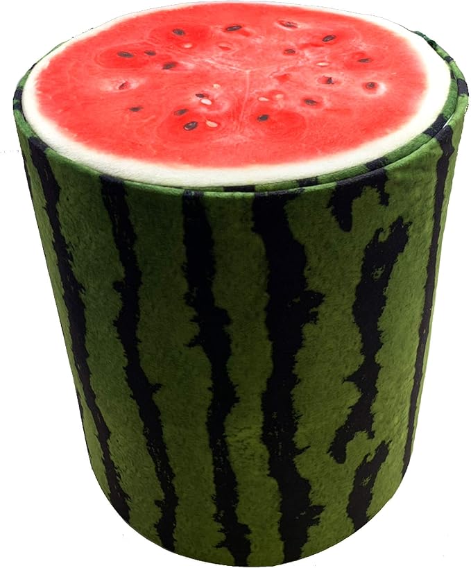 Storl Organizer Storage Stool for Toy and Cloth and Kids Stool (Watermelon, 12Wx13H)