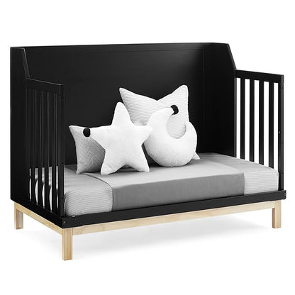 GAP babyGap Oxford 6-in-1 Convertible Crib - Greenguard Gold Certified, Ebony/Natural