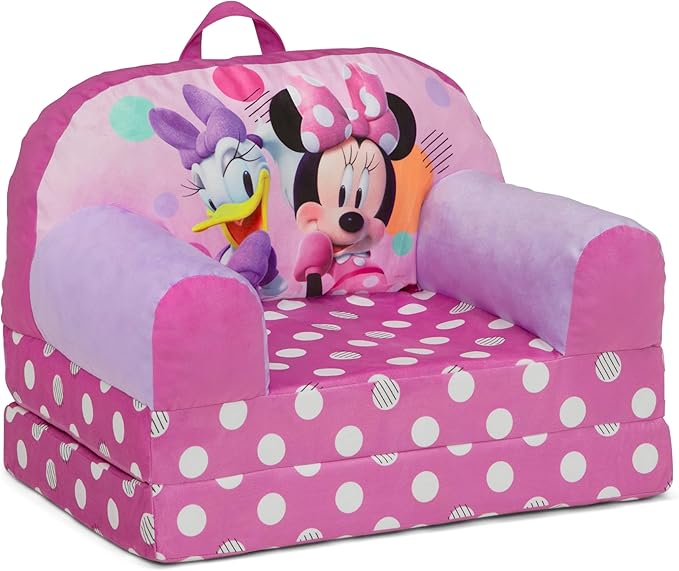 Delta Children Cozee Buddy Flip-Out Kids Chair, Minnie Mouse
