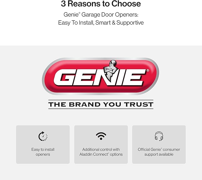 Genie QuietLift Connect – WiFi Smart Garage Door Opener with Added Wireless Keypad, ¾ HPC Smart Belt Drive – Compatible with Alexa and Google Assistant, Model 3053-TKV