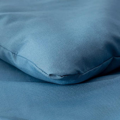 Lake Blue Comforter Queen Blue Bedding Set 3 Pieces Light Blue Comforter Set 1 Blue Queen Comforter with 2 Pillowcases