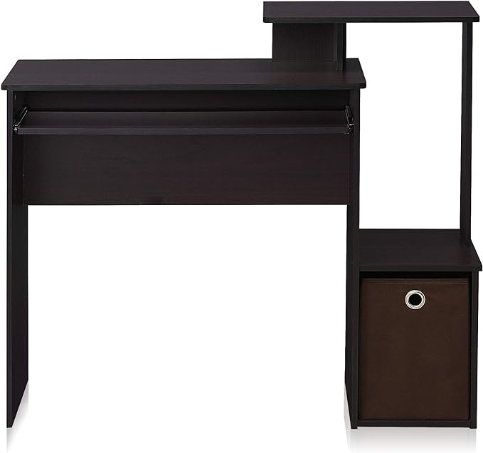 Furinno Econ Multipurpose Home Office Computer Writing Desk, regular, Dark Walnut