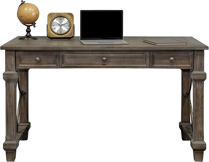 Martin Furniture Lateral File, Weathered Dove & Writing Desk, Weathered Dove