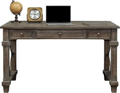 Martin Furniture Lateral File, Weathered Dove & Writing Desk, Weathered Dove