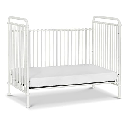 Namesake Abigail 3-in-1 Convertible Metal Crib in Washed White, Greenguard Gold Certified