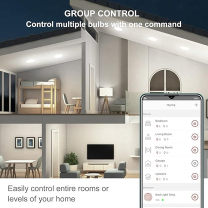 Sengled BR30 Smart Light Bulb, Updated FFS WiFi Led Flood Light Bulbs, Smart Bulbs That Works with Alexa, Google Assistant, E26 Daylight,60W Equivalent, 650LM, 2.4GHz WiFi Only, No Hub Required, 2Pack