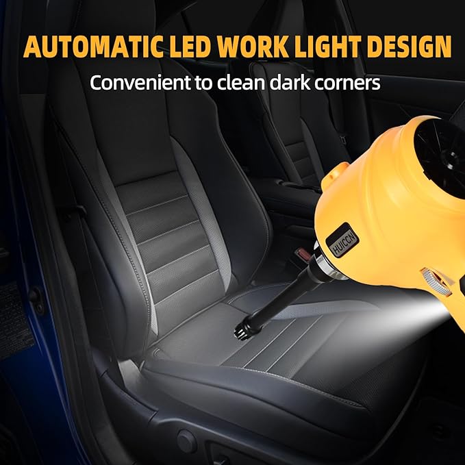 Cordless Dust Blower for Dewalt 20V Battery, Brushless Handheld Leaf Blower Compressed Air Duster 447 MPH for Garages Workshop Sawmill Room Home Cleaning(Battery Not Included)