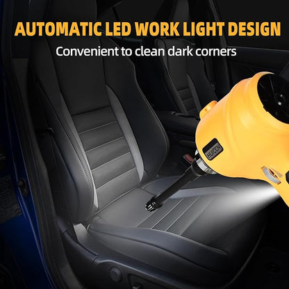 Cordless Dust Blower for Dewalt 20V Battery, Brushless Handheld Leaf Blower Compressed Air Duster 447 MPH for Garages Workshop Sawmill Room Home Cleaning(Battery Not Included)