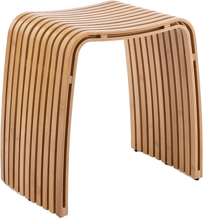 Bamboo Dining Stool Dining Chair Dressing Stool Shoe Stool Bathroom Stool Dining Room Bathroom Living Room Study Bedroom Durable and Beautifully Designed