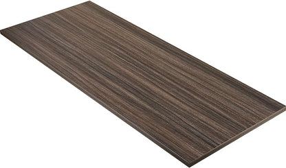 Kaboon Universal Tabletop 59.1"x23.62", Solid One-Piece Melamine Table Top, Double Desk L-Desk DIY, Home and Office Countertop,Eucalyptus/Dark Walnut