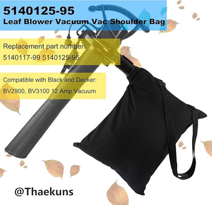 5140125-95 Shoulder Bag, Leaf Blower Vacuum for Black & Decker BV3100
