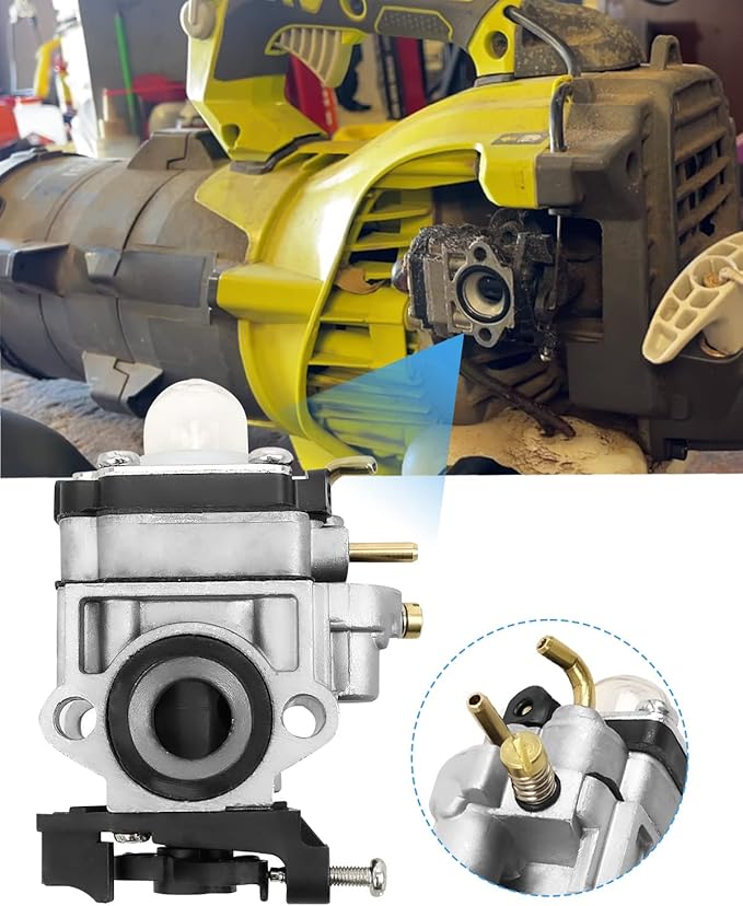 Carburetor Replace RY25AXB 308054121 Fit for Walbro Ryobi Fan Jet Blower 095159009 4-13-20 090159001 8-21-18 090159002 8-20-18 090159004 11-18-19