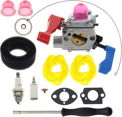 WT-784 Carburetor with Air Filter Tune Up Kit for Poulan Craftsman 530071465 530071775 B1750 B1750LE BV1650 BV1650LE BV1800 BV1800LE BV1850 BV1850LE BV200LE BV2000 Leaf Blower