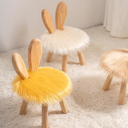 Wooden Toddler Chair Rabbit Stool Suitable for A Variety of Color Rest Stool for Any Room Decoration Game Room Cute Chair
