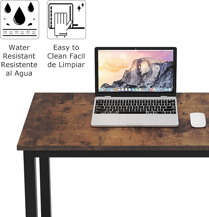 SogesGame Small Computer Desk, 31.5 inches Small Office Desk Computer Table Study Writing Desk Workstation for Home Office, Retro