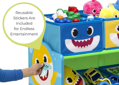 Baby Shark Design & Store 6 Bin Toy Storage Organizer by Delta Children