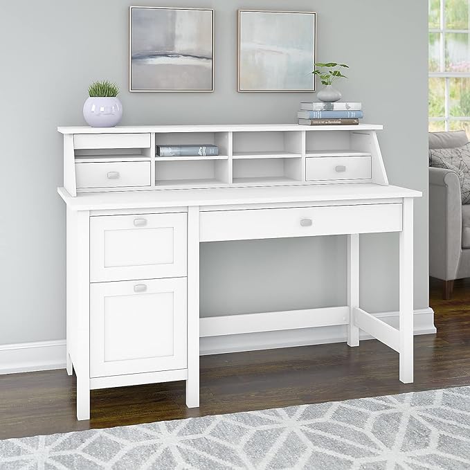 Bush Furniture Computer Desk, Pure White