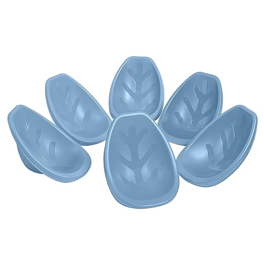 ECR4Kids Leaf Floor Seat, Rocker Chair, Powder Blue, 6-Piece