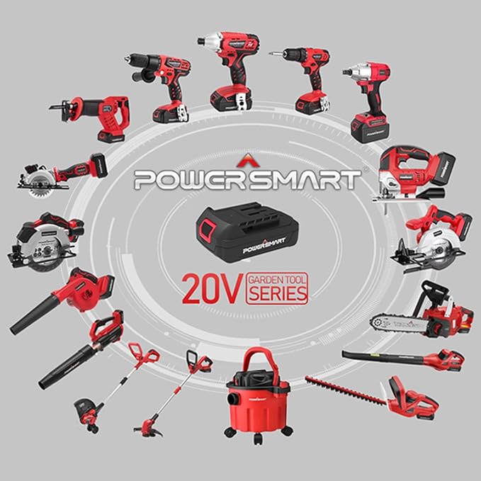 PowerSmart 20V Cordless Leaf Blower Tool Only, Lightweight & Portable Electric Blowers for Lawn Care, Gutter, Patio, Jobsite