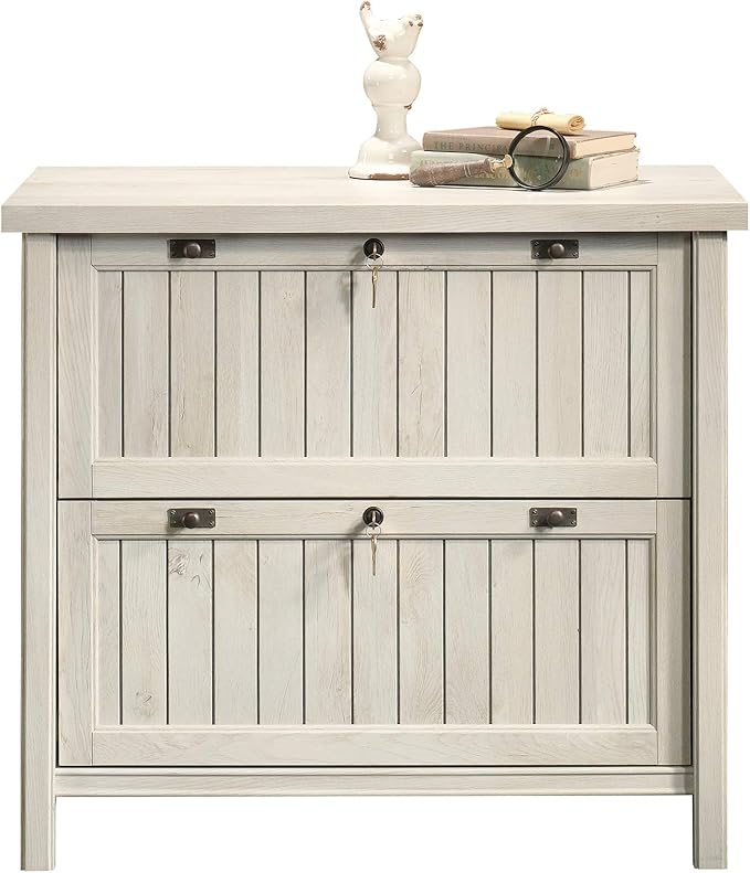Sauder Costa Lateral File, Chalked Chestnut finish