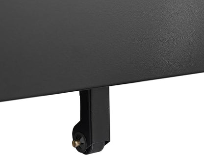 2 Drawer Mobile Lock and Casters,Pre-Assembled Metal Office Storage Filing Cabinets w/Anti-Dumping Fifth Round,for Letter/Legal/A4 Size,Black