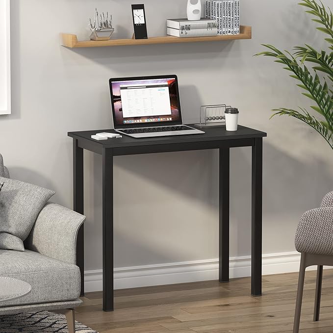 SogesGame Small Computer Desk, 31.5 inches Small Office Desk Computer Table Study Writing Desk Workstation for Home Office, Black