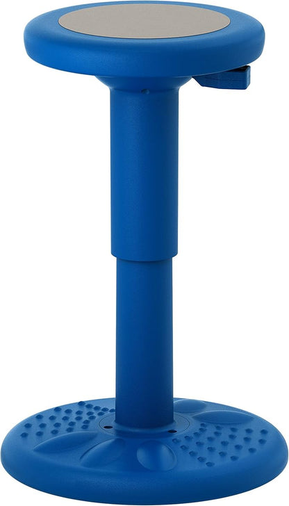 Studico ActiveChairs Adjustable Wobble Chair, Flexible Classroom Seating improves Focus, Posture & Helps ADHD/ADD. Classroom Stools, Active Wobble Chairs, Adjusts from 16.65" to 23.75" Ages 13-18 Blue