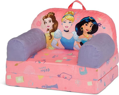 Delta Children Cozee Buddy Flip-Out Kids Chair, Disney Princess