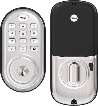 Yale Security Assure Lock - Keypad Door Lock in Satin Nickel