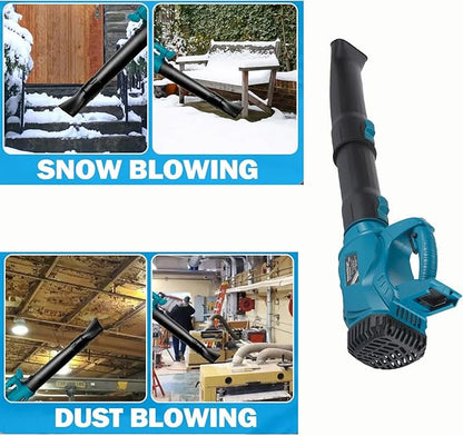Cordless Leaf Blower for Makita 18V Battery(Not Included),320CFM 145MPH Electric Blower,6 Variable Speed Battery Powered Leaf Blower for Snow Blowing & Lawn Care Yard Cleaning