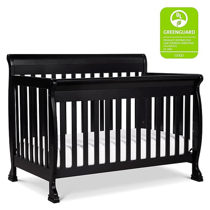 DaVinci Kalani 4-in-1 Convertible Crib in Ebony, Greenguard Gold Certified
