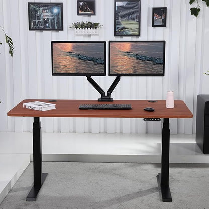 ApexDesk K Series 60" Electric Height Adjustable Standing Desk with LED Memory Controller (Cherry)