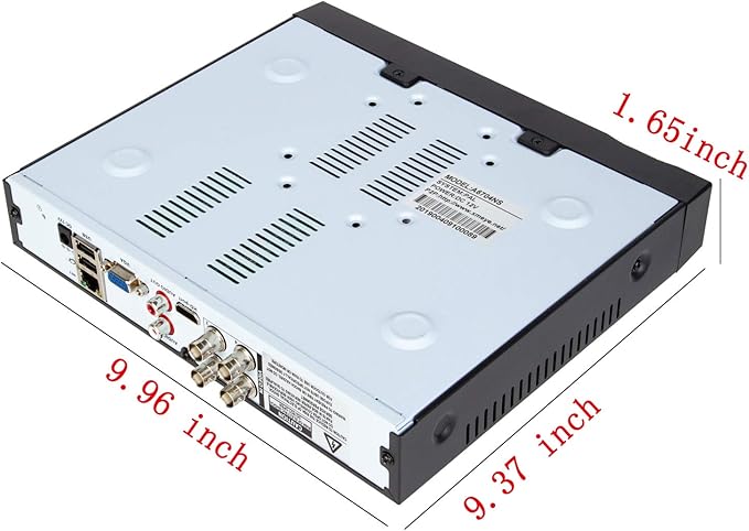 4CH 1080N Hybrid 5-in-1 AHD DVR (1080P NVR+1080N AHD+960H Analog+TVI+CVI) Standalone DVR CCTV Surveillance Security System Video Recorder Motion Detection， Hard Drive not Included