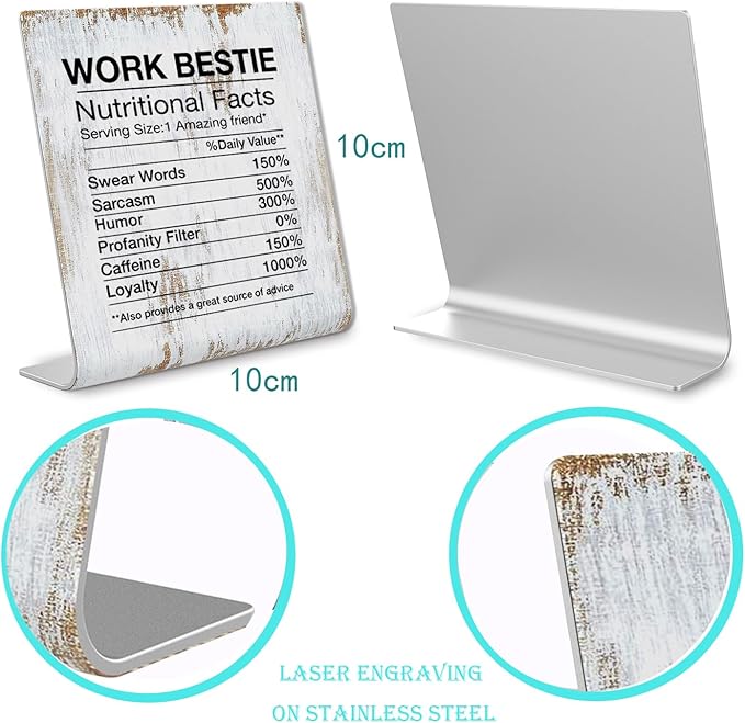 Work Bestie Gifts Funny Coworker Leaving Gifts Sarcastic Farewell Gifts for Coworkers Going Away Gift for Coworker Woman Good Luck Gifts for Coworkers Leaving Colleague Farewell Signs Gift LD6