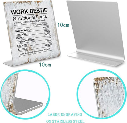 Work Bestie Gifts Funny Coworker Leaving Gifts Sarcastic Farewell Gifts for Coworkers Going Away Gift for Coworker Woman Good Luck Gifts for Coworkers Leaving Colleague Farewell Signs Gift LD6