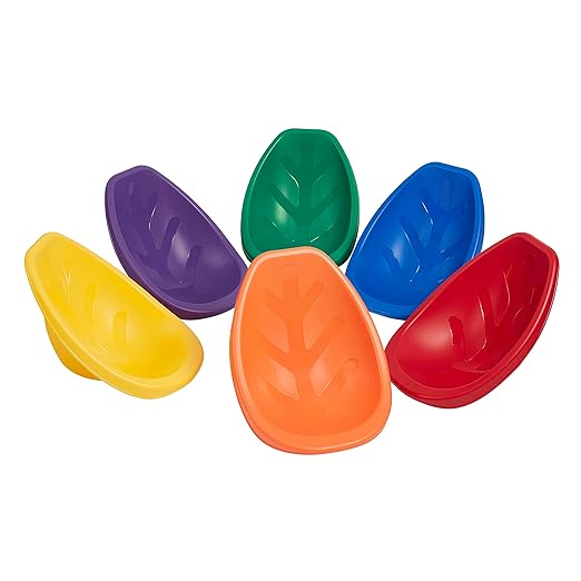 ECR4Kids Leaf Floor Seat, Rocker Chair, Primary, 6-Piece