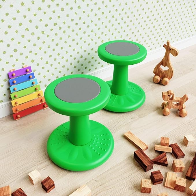Studico Active Chair 14" High Wobble Kids Chair for Toddlers, Pre-Schoolers, Age 3-7y, K and Grades 1-2, Flexible Classroom Seating, ADD/ADHD, Posture