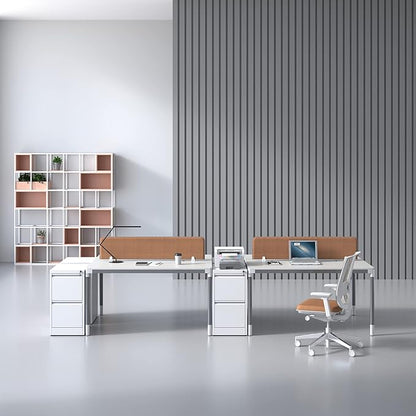 Vertical File Cabinet with Drawer, 2 Drawer File Cabinet with Lock, Filing Cabinets for Home Office, Hanging Files for A4/ Legal/Letter, White