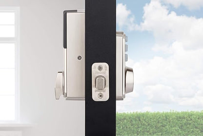 Kwikset 914 Traditional Keypad SmartCode Electronic Deadbolt Smart Lock featuring SmartKey Security and ZigBee 3.0 Technology in Satin Nickel, Large, 914TRL ZB 3.0 15