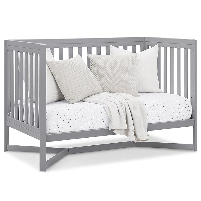 Delta Children Tribeca 4-in-1 Baby Convertible Crib, Grey