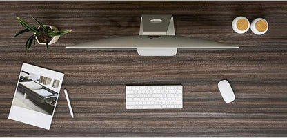 Kaboon Universal Tabletop 45"x20", Solid One-Piece Melamine Table Top, Double Desk L-Desk Floating Desk DIY, Home and Office,Eucalyptus/Dark Walnut