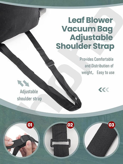 5140125-95 5140117-99 Leaf Blower Vacuum VAC Shoulder Bag - by Ohoho - for Black and Decker BV3100 BV2900 12 Amp Vacuum Blower