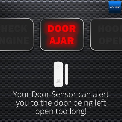 YoLink LoRa Smart Door Sensor Starter Kit: Hub & Door Sensor - Door Left-Open Reminders, up to 1/4 Mile Open-Air Range, up to 5 Year Battery Life, Alexa, IFTTT, Home Assistant
