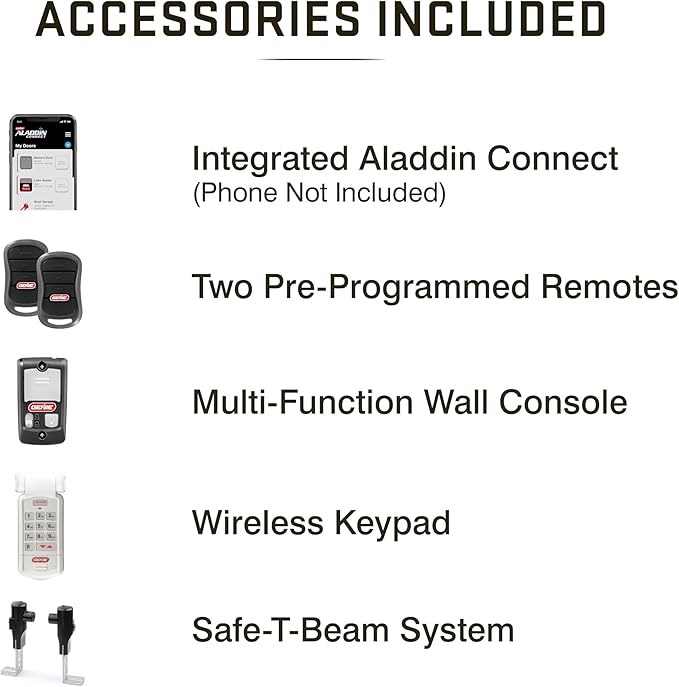 Genie QuietLift Connect – WiFi Smart Garage Door Opener with Added Wireless Keypad, ¾ HPC Smart Belt Drive – Compatible with Alexa and Google Assistant, Model 3053-TKV